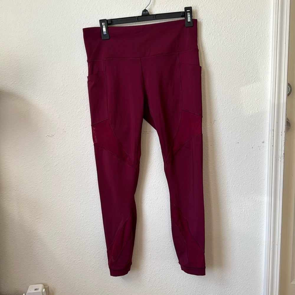 Red leggings